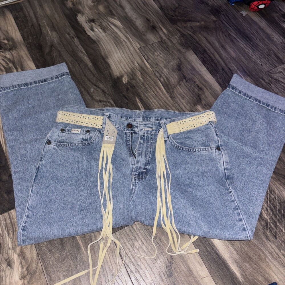 Rider By Lee Women’s Capri Jeans With Belt Size 12
